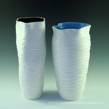 Ceramic Big White Color Flower Vase for Hotel Decoratioin (Lp002)